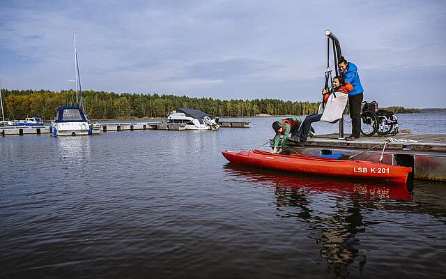 Barrierefreie Paddeltour