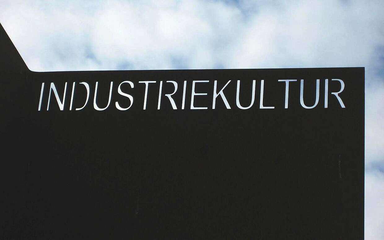 Metallschild Industriekultur
