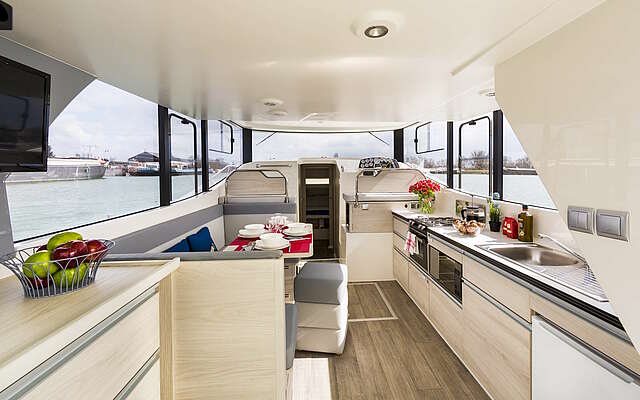 Le Boat Modell Horizon 1 Innenansicht