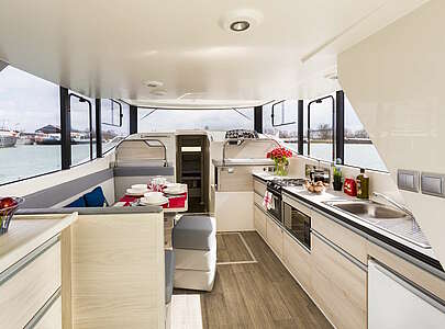 Le Boat Modell Horizon 1 Innenansicht