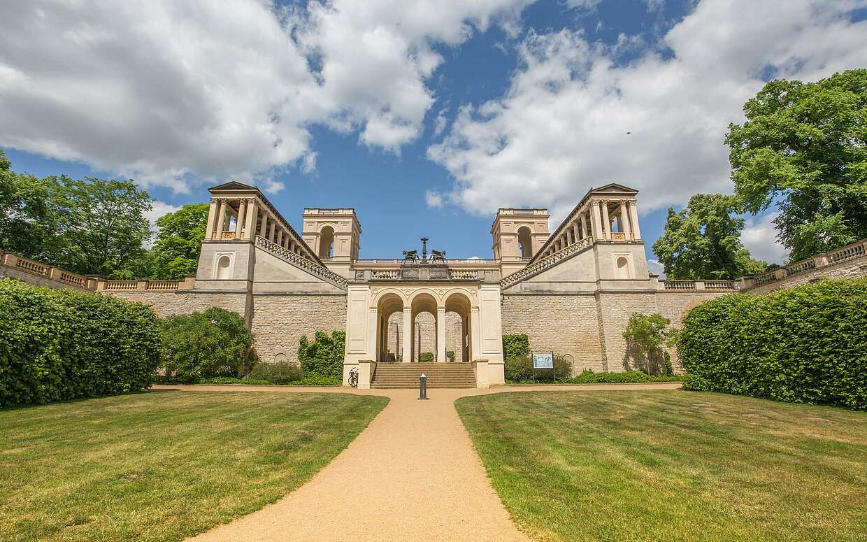 Frontalansicht von Schloss Belvedere