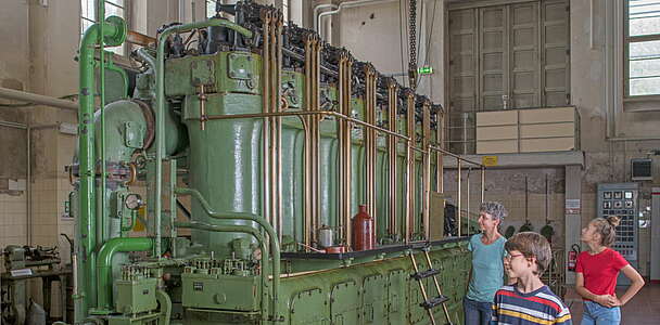 Dieselmotor im Sender- und Funktechnikmuseum Königs Wusterhausen