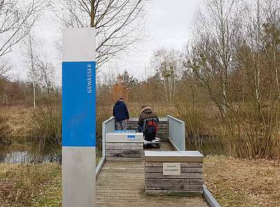 Unterwegs in der Freiluftausstellung Glauer Felder