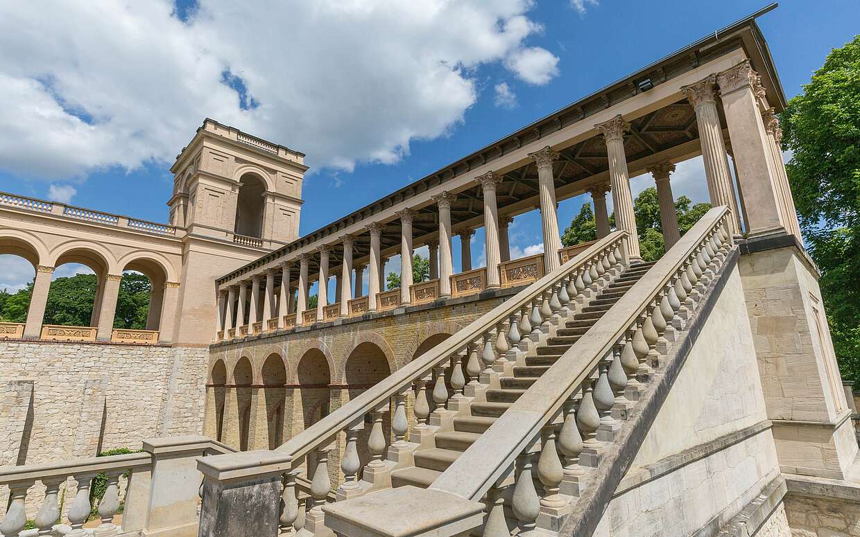 Treppenaufgang im Schloss Belvedere