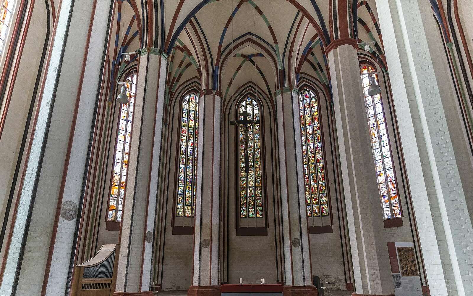 Die berühmten Bleifenster in der Marienkirche in Frankfurt/Oder