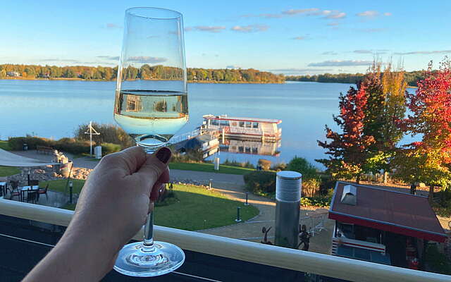 Blick vom Hotelbalkon