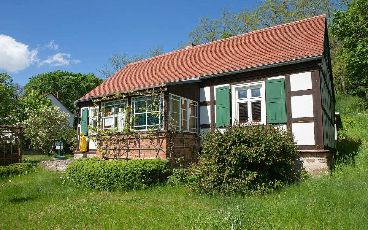 Das Fontane-Haus in Schiffmühle bei Bad Freienwalde war einst das Wohnhaus seines Vaters Louis-Henri Fontane – heute ist es ein Museum.