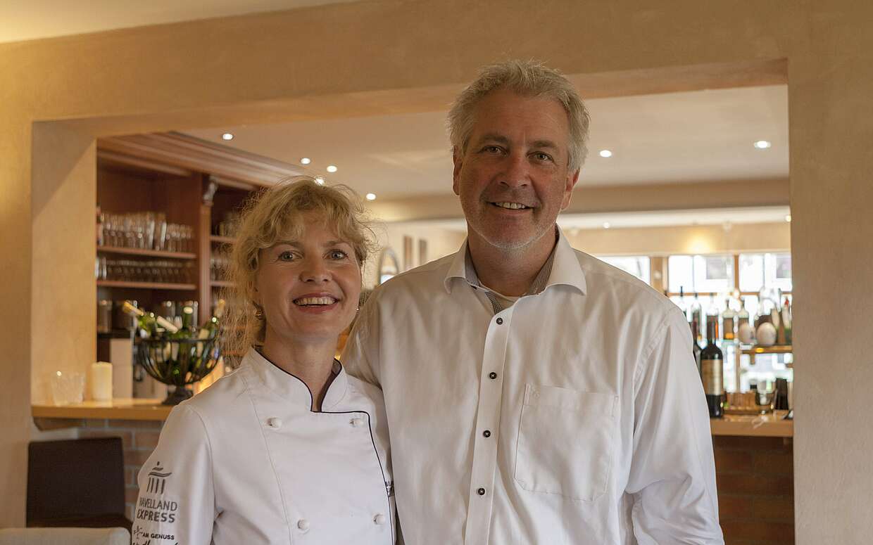 Ulrike und Stefan Laun im Restaurant Landlust Körzin
