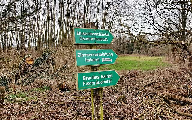 Wegweiser in Blankensee