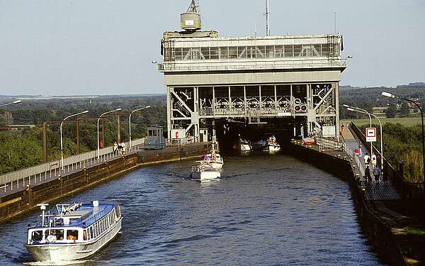 Oder-Havel-Kanal mit Schiffshebewerk
