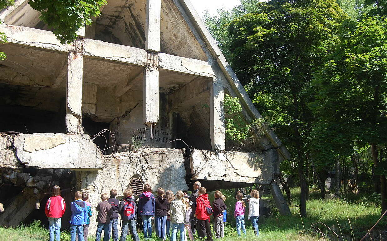 Die imposante alte Bunkeranlage "Maybach I" ist ein Markenzeichen von Wünsdorf.