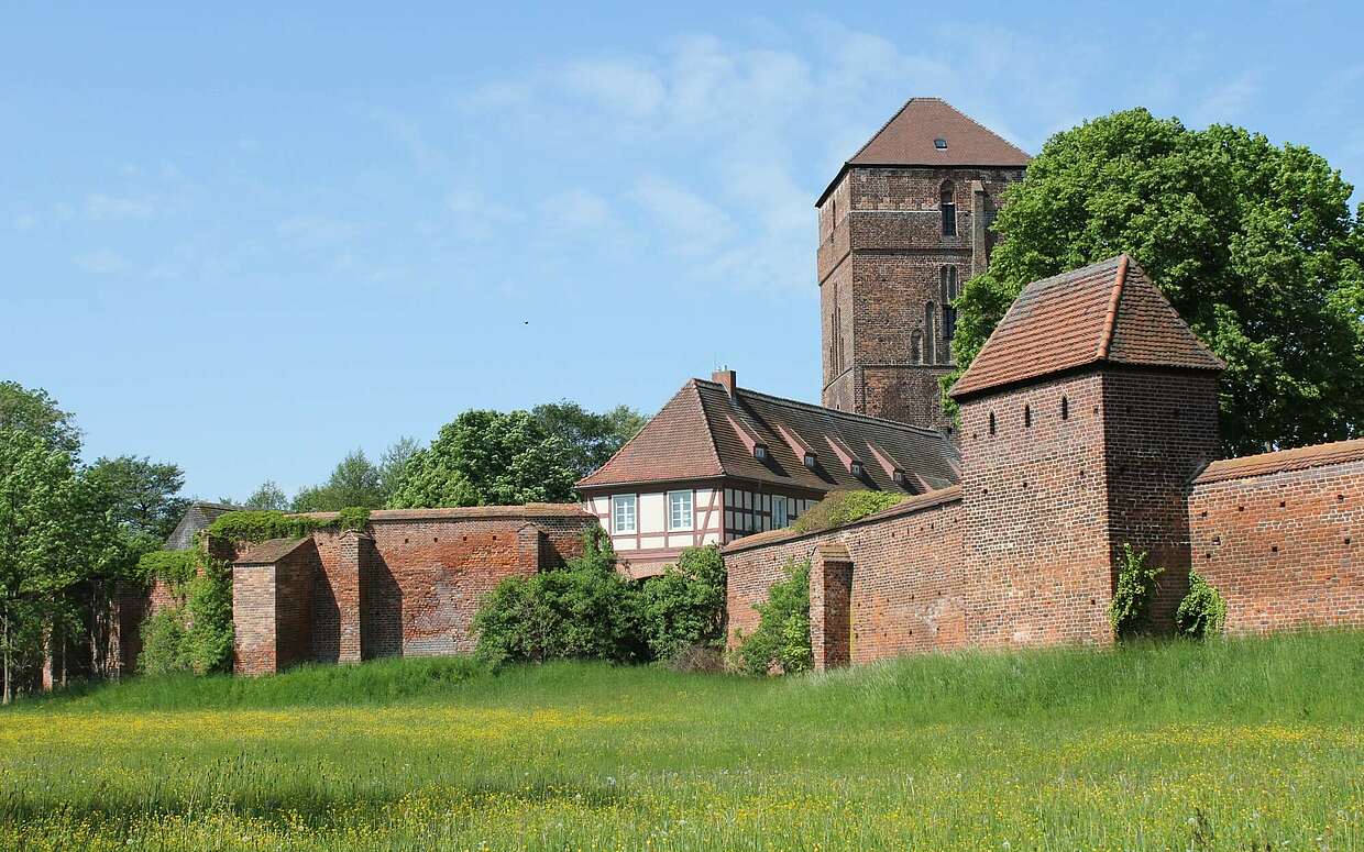 Stadtmauer der alten Bischofsstadt Wittstock.