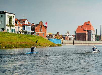 Kanuwanderer auf der Stepenitz in Wittenberge