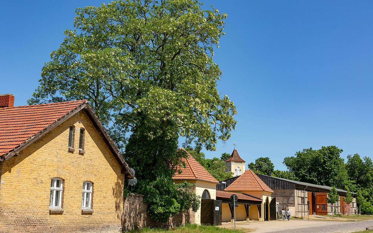 Stimmiges Ensemble: das Dorf Paretz im Havelland