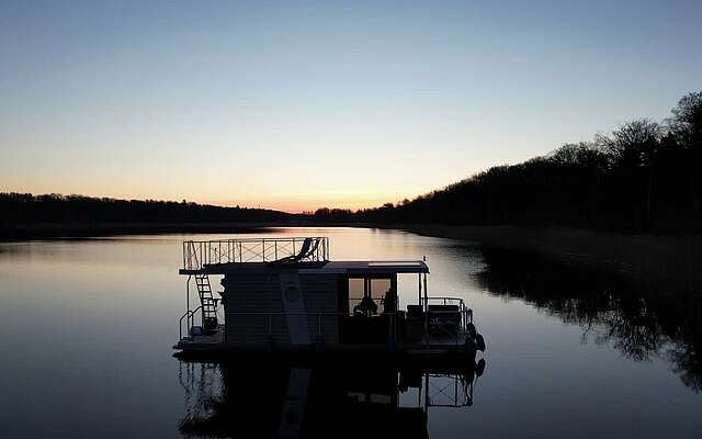 Abendstimmung auf dem Hausboot