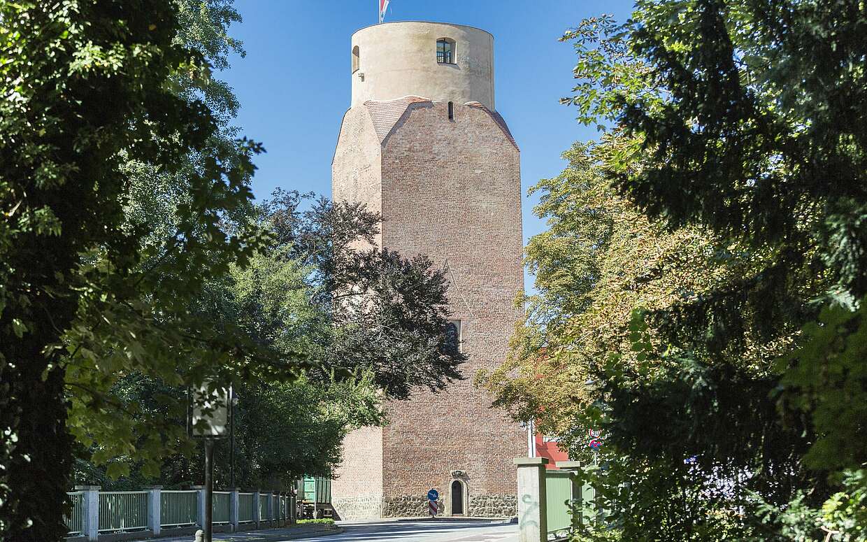 Der Lubwartturm bietet Orientierung in Bad Liebenwerda.
