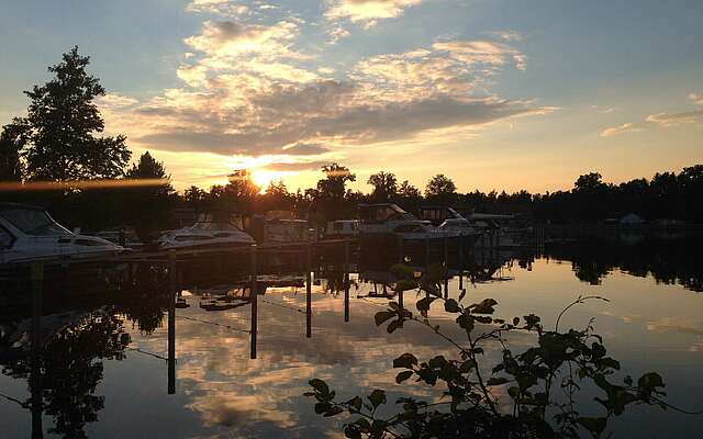 Die Marina in Zehdenick