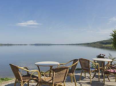 Terrasse im Strandbad Ferch