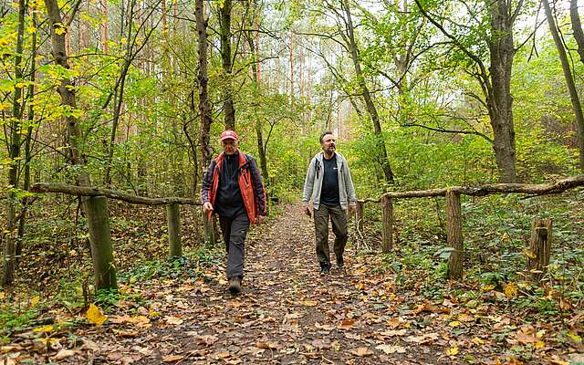 Manfred Reschke und Frank Meyer am Caputher See 