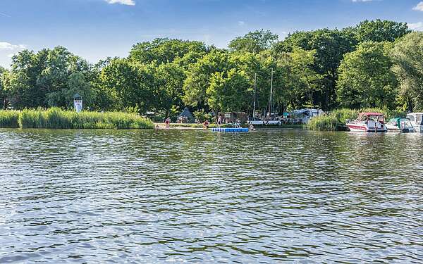 Blick auf den Campingpark Potsdam