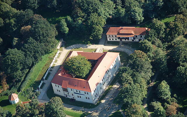 Schloss und Festung Senftenberg Luftbild