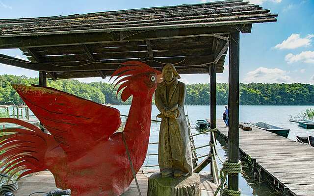 Hahn an der Fischerei Stechlinsee in Neuglobsow