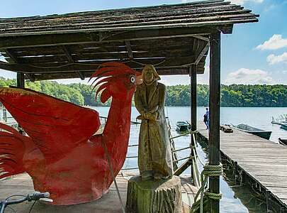 Hahn an der Fischerei Stechlinsee in Neuglobsow