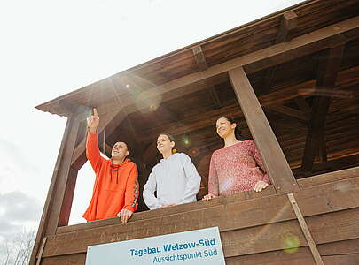 Familie am Tagebau Welzow-Süd