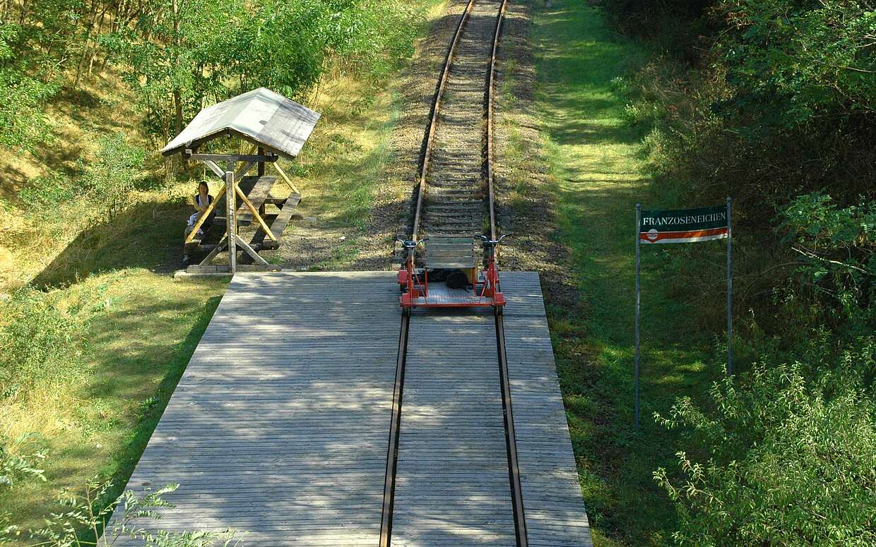 Strecke der Draisinenbahn von Templin nach Fürstenberg
