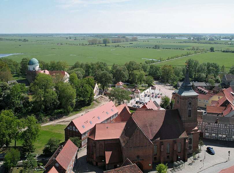 Blick über Altstadt und Burg Lenzen