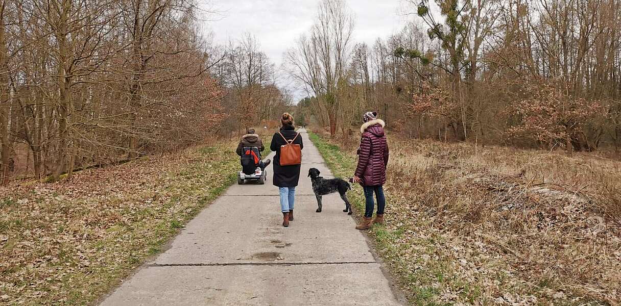 Auf dem Weg zum Wildgehege Glauer Tal