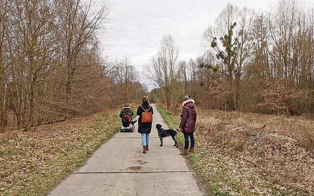 Auf dem Weg zum Wildgehege Glauer Tal