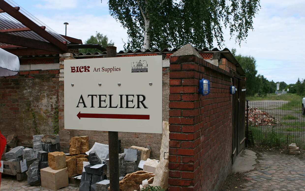Atelier im Bahnhof Sperenberg.