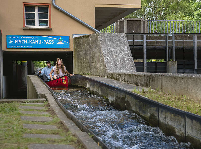 Fisch-Kanu-Pass für Paddler in Fürstenberg/Havel 