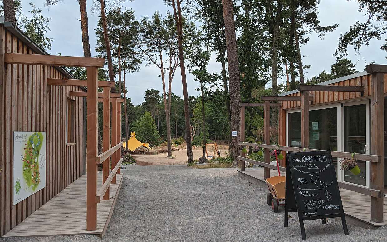 Eingangsbereich Barfußpark