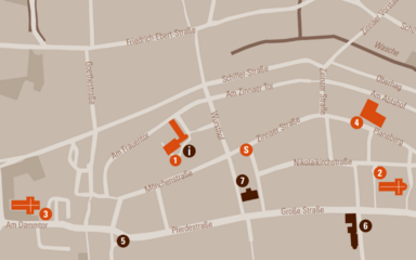 Stadtplan Jueterbog Reformationsorte