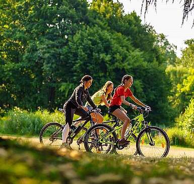 Radfahrer bei Himmelpfort