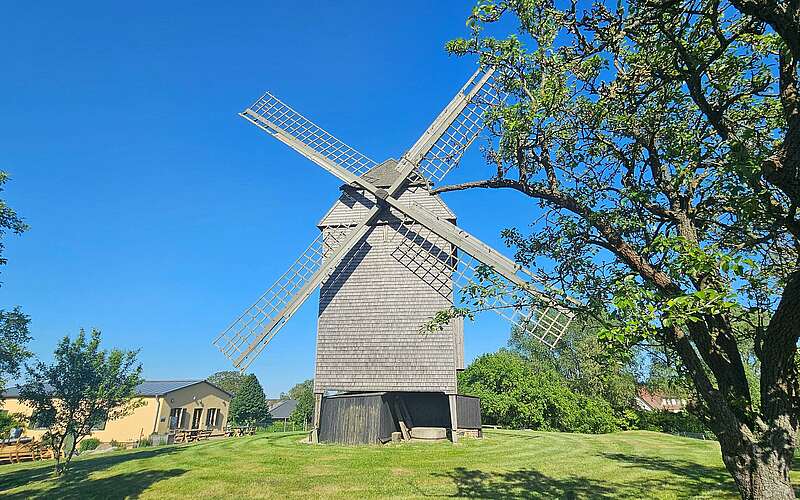 



    
        
                Bockwindmühle Vehlefanz,
            
        
                Foto: Tourismusverband Ruppiner Seenland e.V./Jannika Olesch
            
    
