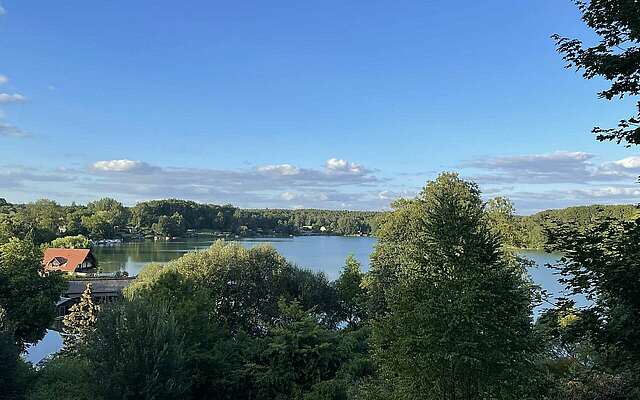 View of the Black Lake in Flecken Zechlin