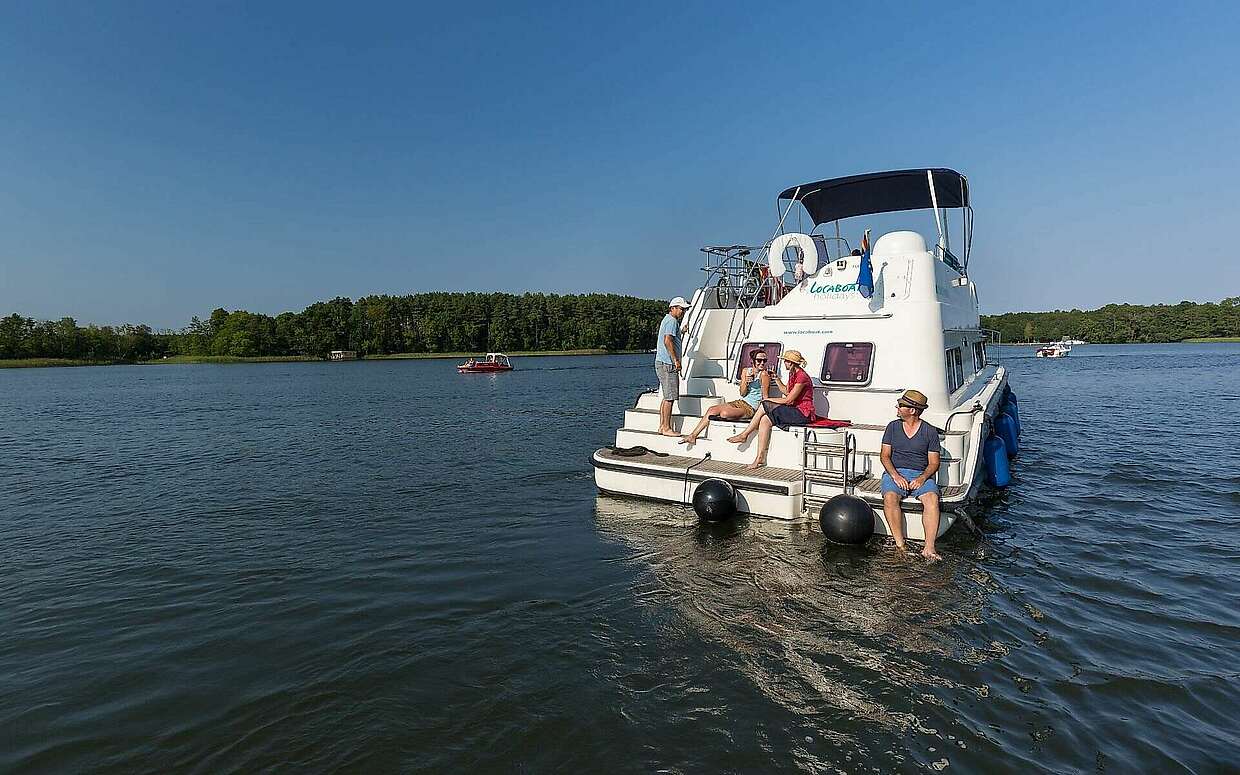 Hausboot bei Fürstenberg/Havel