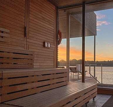 Seesauna im Resort