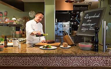 Chefkoch Matthias Kleber im Restaurant Seewirtschaft
