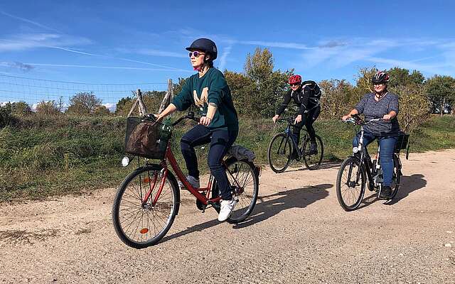 Radfahrer bei Teltow