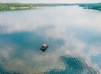 Floßtour auf dem Senftenberger See