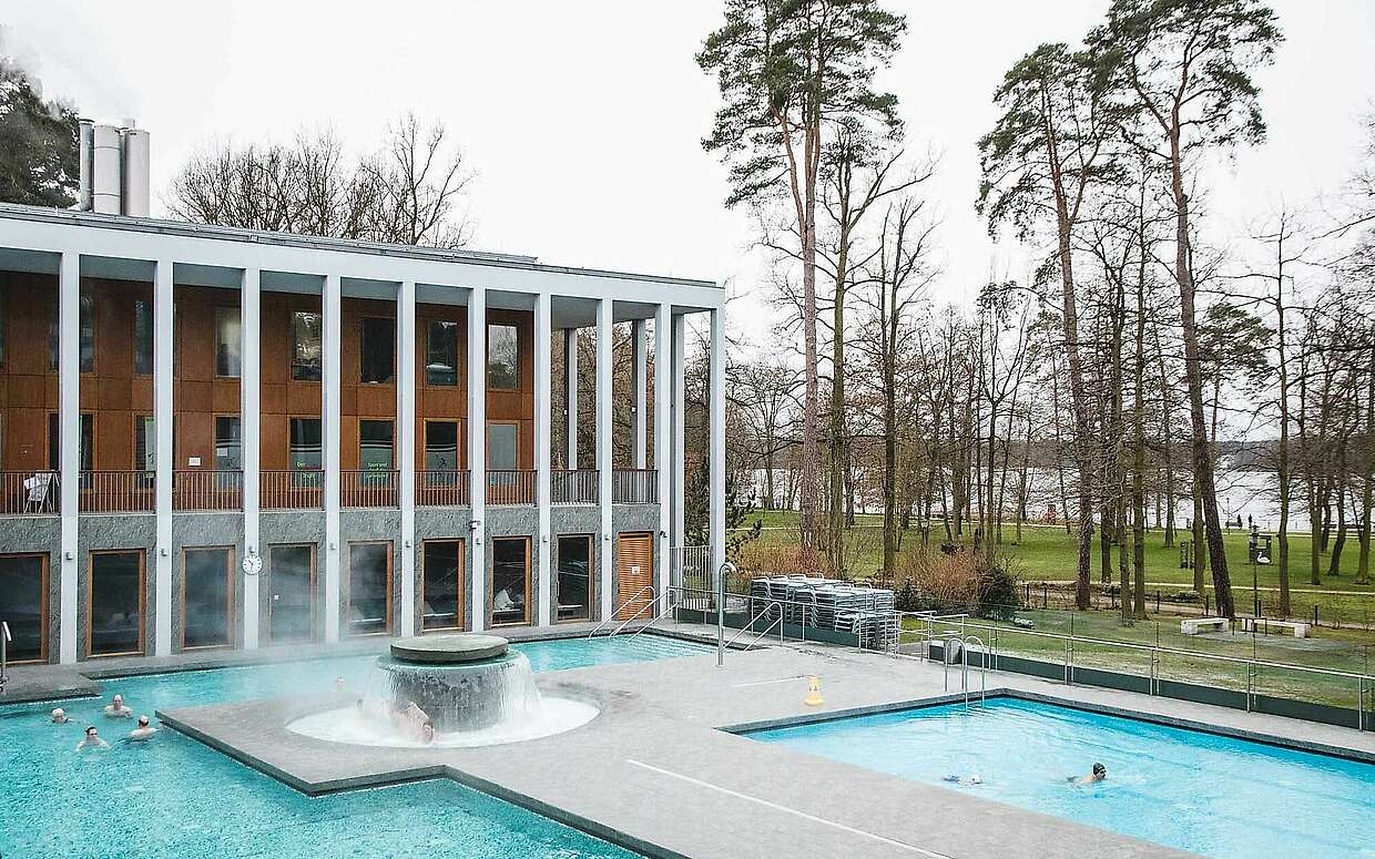 Die SaarowTherme am Scharmützelsee.