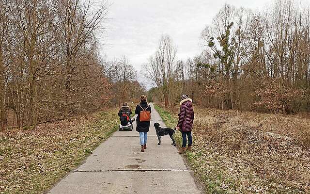 Auf dem Weg zum Wildgehege Glauer Tal