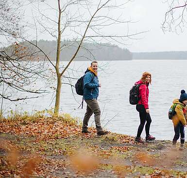 Familienwanderung am Stechlinsee