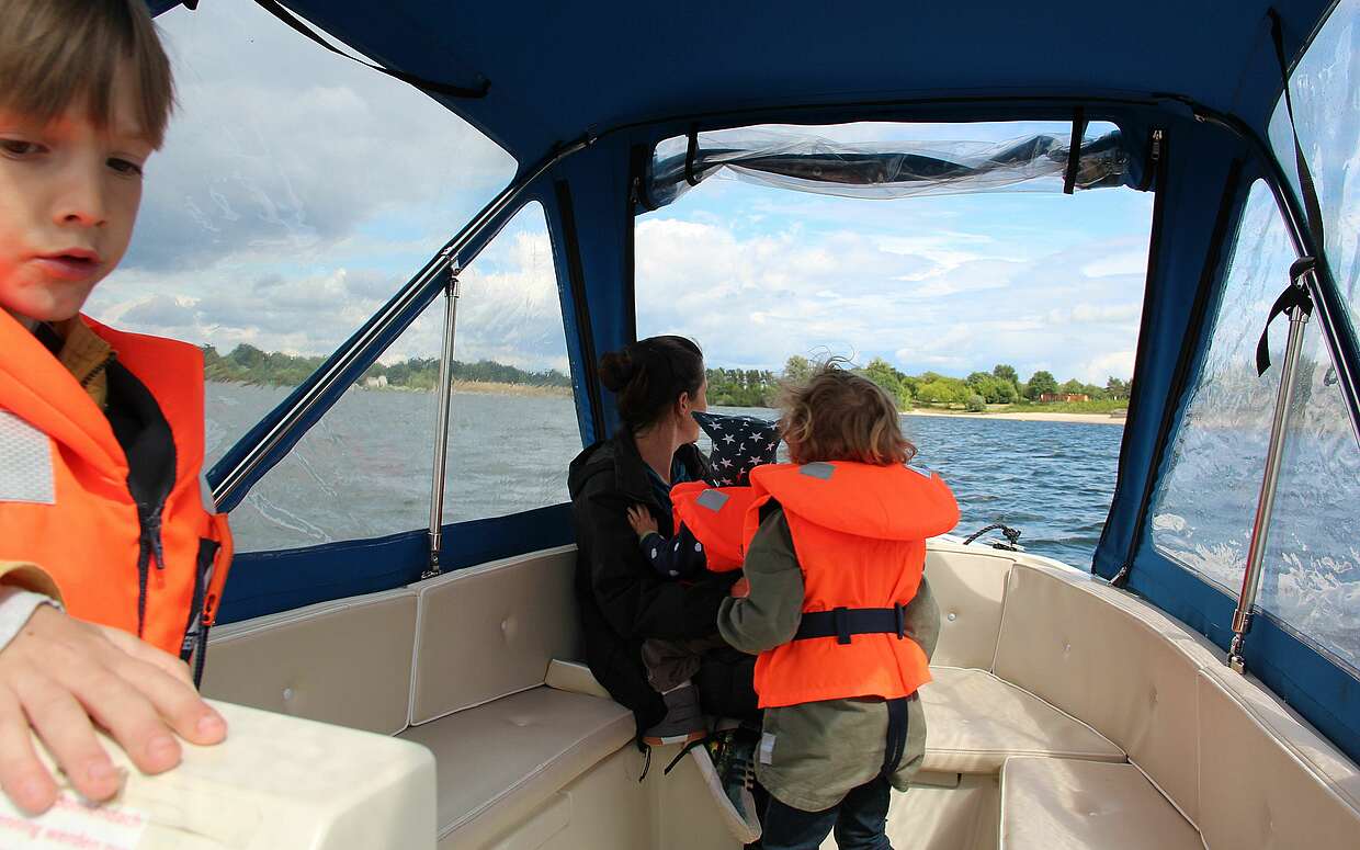Familientour auf dem Senftenberger See