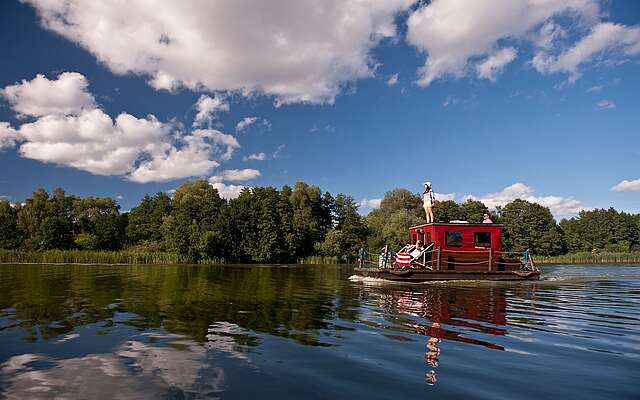Floßtour auf dem Großen Wentowsee