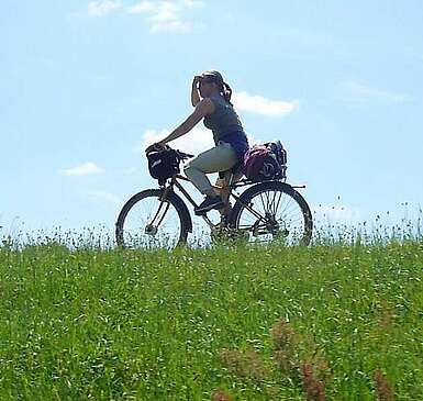 Alleine auf dem Elberadweg